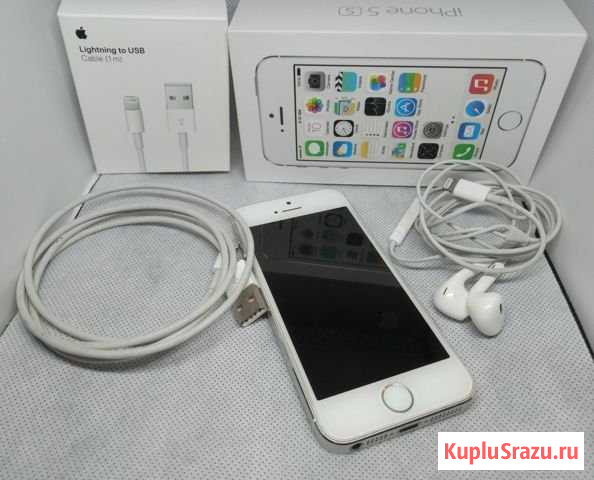 iPhone 5s, 16 gb белый Челябинск - изображение 1