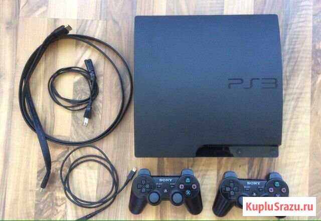 Прошитая PS3+fifa19+GTA5+2 джойстика Рязань - изображение 1