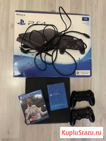 Sony PS4 slim 1 tb 2 джойстика игры Щёлково - изображение 1