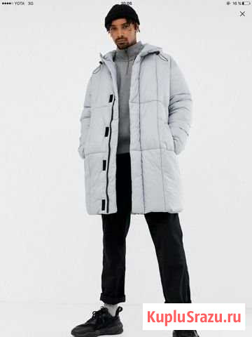 Серая куртка-пуховик ASOS design Яр-Сале - изображение 1