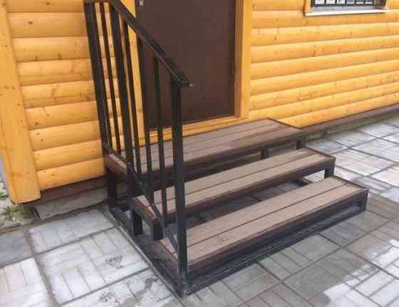 Крыльцо на металлокаркасе под заказ Лобня