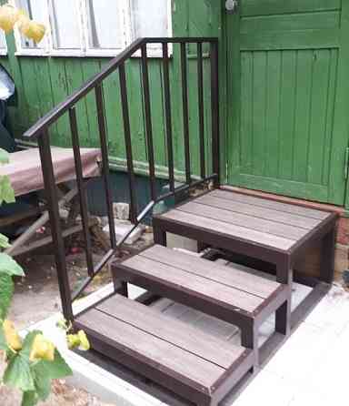 Крыльцо на металлокаркасе под заказ Лобня