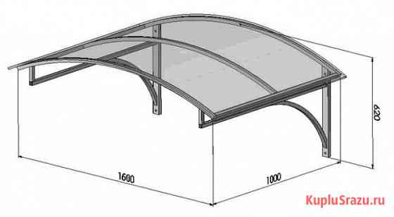 Козырек "Эконом" под заказ Лобня