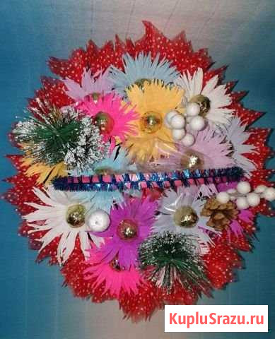 Букет из конфет Алёнка  и чаем Арден Композици Колпино - изображение 1