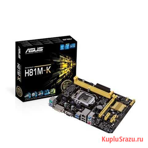 Материнка asus H81M-K сокет 1150 Кинешма - изображение 1