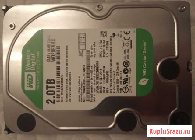 Жесткий диск HDD 2 Tb WD Петрозаводск - изображение 1