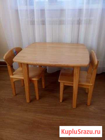 Стол и стулья детские из дерева Орёл - изображение 1
