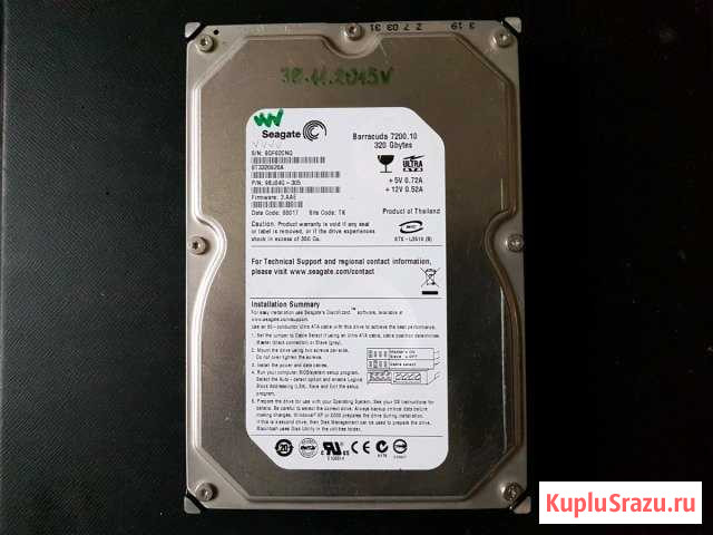 320GB - IDE. Для пк 3.5. Seagate ST3320620A Мурманск - изображение 1