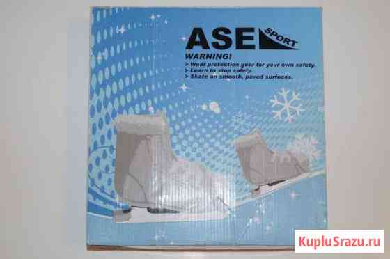 Коньки двухполозные Ase-Sport «ASE-240D» р.29 Рязань