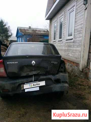 Renault Logan 1.4 МТ, 2012, битый, 380 000 км Демидов - изображение 1