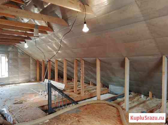 Утепление крыши дома, мансарды, потолка, пола минеральной ватой Краснодар