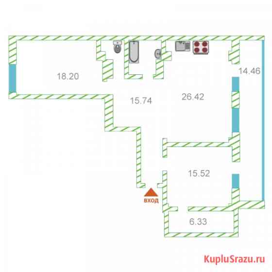 3-комнатная квартира, 90 м², 12/15 эт. на продажу в Тюмени Тюмень