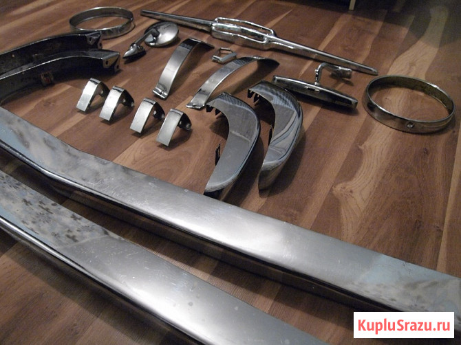 Новый угол бамфера ЗАЗ-966 968 оригинал хром Сделано СССР с хранения Санкт-Петербург - изображение 1