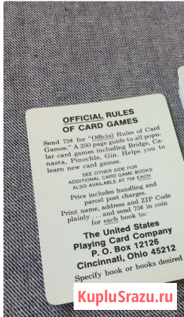 Игральные карты"Blue Ribbon Vintage 1916"Pinochle Made USA не игранные Санкт-Петербург - изображение 3