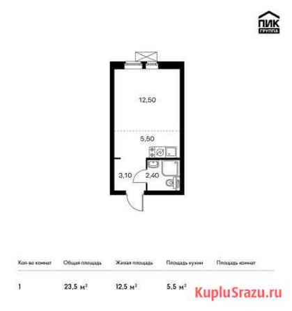 Квартира-студия, 23.5 м², 30/33 эт. на продажу в Котельниках Котельники
