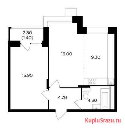2-комнатная квартира, 51.6 м², 7/17 эт. на продажу в Мытищах Мытищи