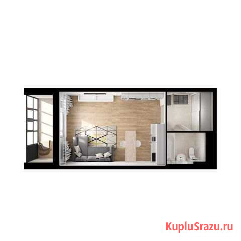 Квартира-студия, 34.2 м², 22/25 эт. на продажу в Красногорске Московской области Красногорск - изображение 1