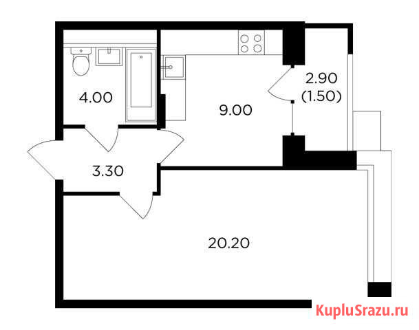 1-комнатная квартира, 38 м², 13/17 эт. на продажу в Мытищах Мытищи - изображение 1