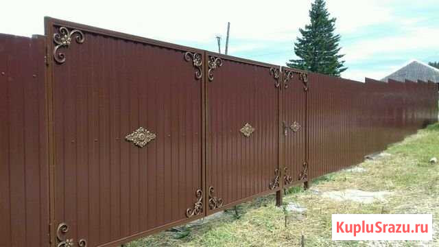 Заборы и Ворота из профлиста. Рассрочка без Банка Бийск - изображение 1