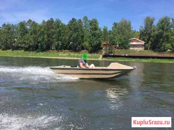 Лодка стеклопластик, водомёт Овсянка