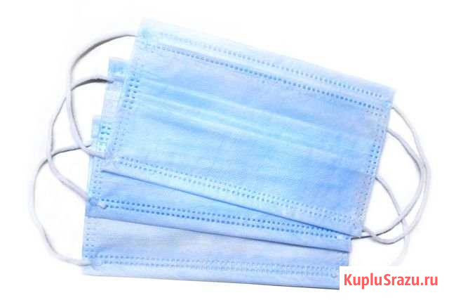 Трехслойные медицинские маски Россия Оптом Хабаровск - изображение 1
