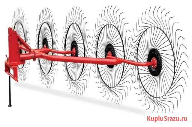 Грабли ворошилки 5 колес Кызыл - изображение 1