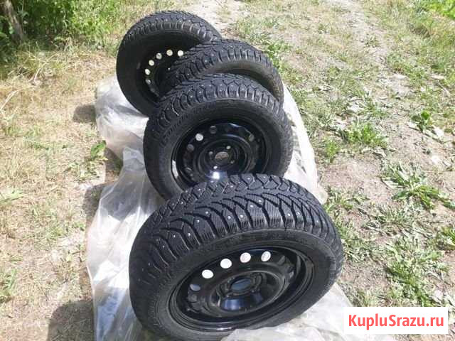 Продам колеса r14 зима, новые Сланцы - изображение 1