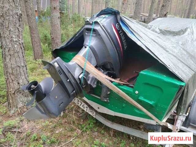 Лодка днепр с мотором и прицепом Кимры - изображение 1