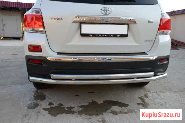 Защита заднего бампера Toyota Highlander 2010 Ахтубинск - изображение 1