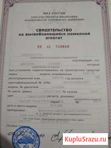 Дизельный двигатель CN-005956 Онега - изображение 1