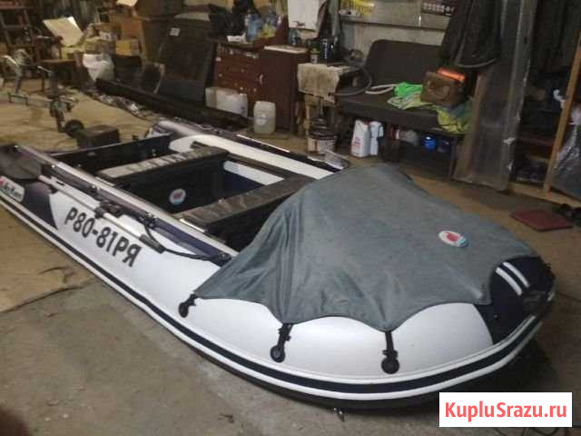 Продам лодку пвх 380,мотор suzuki 2т DT25K,прицеп Мурмино - изображение 1