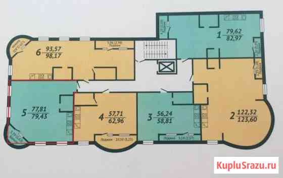 Квартира со свободной планировкой, 80 м², 2/9 эт. на продажу в Барнауле Барнаул