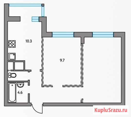 2-комнатная квартира, 50.3 м², 12/23 эт. на продажу в Долгопрудном Долгопрудный - изображение 1