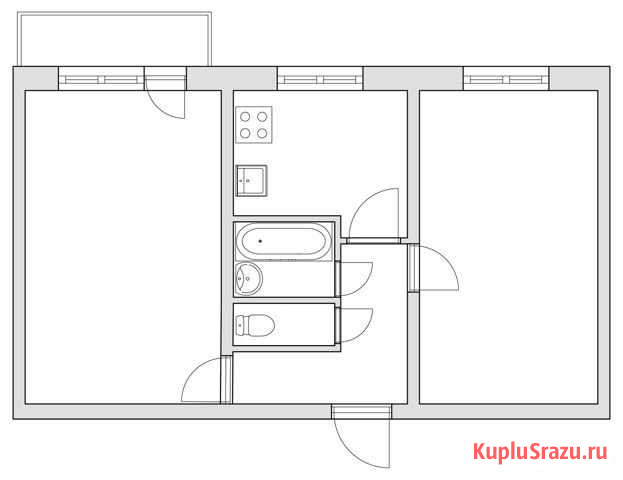 2-комнатная квартира, 46 м², 3/5 эт. на продажу в Энгельсе Энгельс - изображение 1