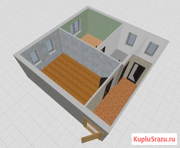 2-комнатная квартира, 52 м², 2/2 эт. на продажу в Новосемейкино Новосемейкино - изображение 1