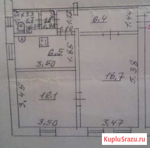 2-комнатная квартира, 52 м², 2/2 эт. на продажу в Новосемейкино Новосемейкино - изображение 2