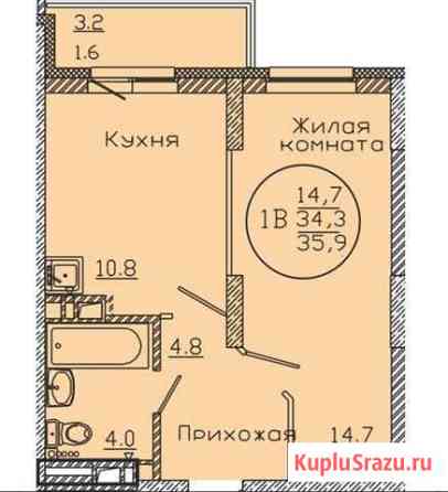 1-комнатная квартира, 35.9 м², 9/22 эт. на продажу в Новосибирске Новосибирск