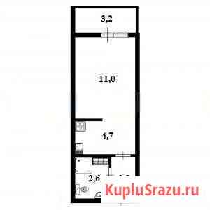 1-комнатная квартира, 20.3 м², 8/15 эт. на продажу в Никольском Ленинградской области Никольское