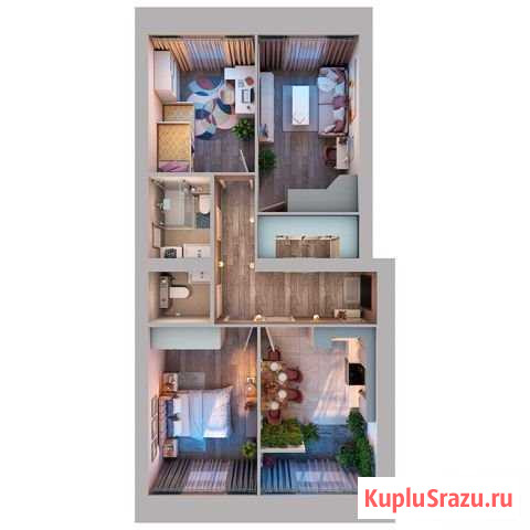 3-комнатная квартира, 74.1 м², 2/10 эт. на продажу в Казани Казань - изображение 1