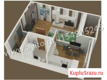 1-комнатная квартира, 37.5 м², 1/17 эт. на продажу в Барнауле Барнаул - изображение 2
