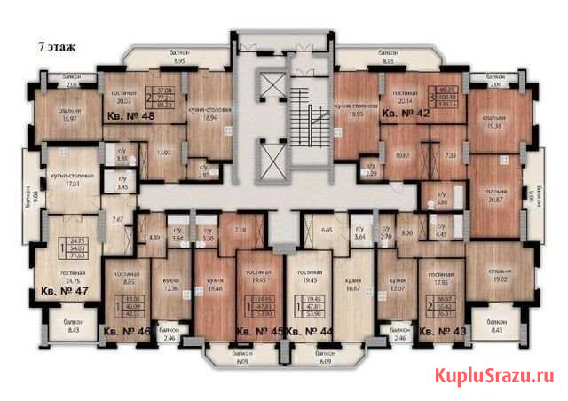 3-комнатная квартира, 128.6 м², 7/19 эт. на продажу в Саратове Саратов - изображение 2