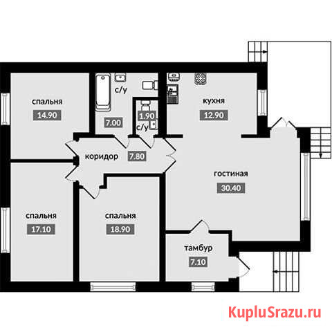 Дом 124.6 м² на участке 6 сот. на продажу в Михайловске Ставропольского края Михайловск - изображение 2