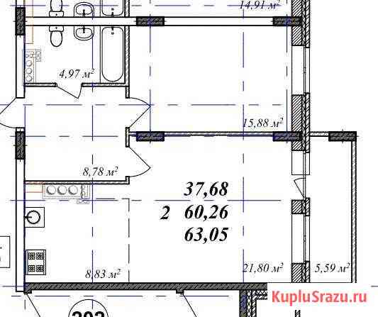 2-комнатная квартира, 63.1 м², 10/18 эт. на продажу во Владимире Владимир