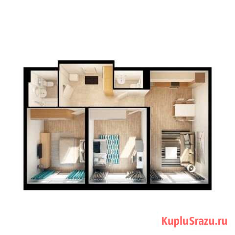 2-комнатная квартира, 67 м², 15/25 эт. на продажу в Красногорске Московской области Красногорск - изображение 1