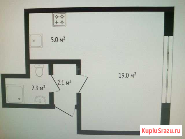 Квартира-студия, 24 м², 2/4 эт. на продажу в Нижнем Новгороде Нижний Новгород - изображение 3
