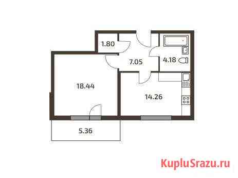 1-комнатная квартира, 47.3 м², 3/3 эт. на продажу в Токсово Токсово