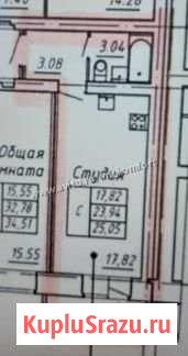 Квартира-студия, 25.1 м², 4/12 эт. на продажу в Вологде Вологда - изображение 1