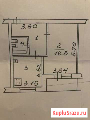 1-комнатная квартира, 42 м², 4/5 эт. на продажу в Великом Новгороде Великий Новгород - изображение 3