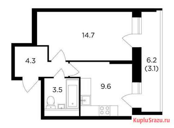 1-комнатная квартира, 35.2 м², 16/16 эт. на продажу в Пушкино Пушкино