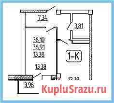 1-комнатная квартира, 38.1 м², 9/9 эт. на продажу в Улан-Удэ Улан-Удэ